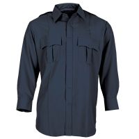 Hidden Zipper Long Sleeve Police Uniform Shirt - WOMEN'S